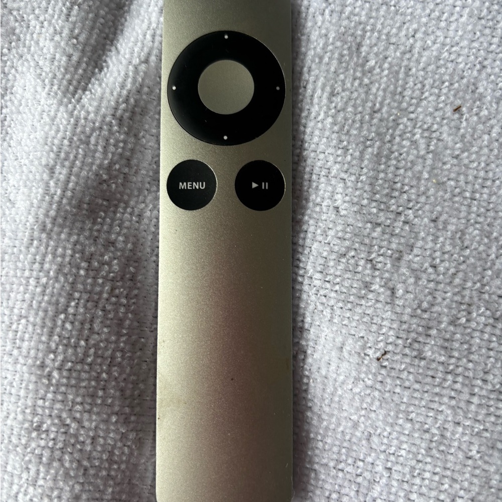 Apple Remote. Untested. Silver Remote Control